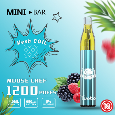 11 frutas mezcladas condimentan a Mini Bar Yuoto Disposable Vape 1200puff