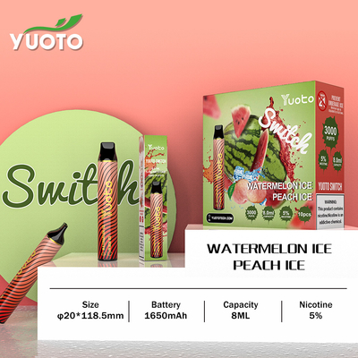 El gusto permutable 3000 golpeó la pluma disponible de Vape para la relajación