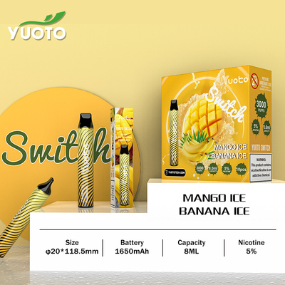 El gusto permutable 3000 golpeó la pluma disponible de Vape para la relajación
