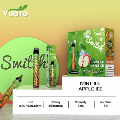El gusto permutable 3000 golpeó la pluma disponible de Vape para la relajación