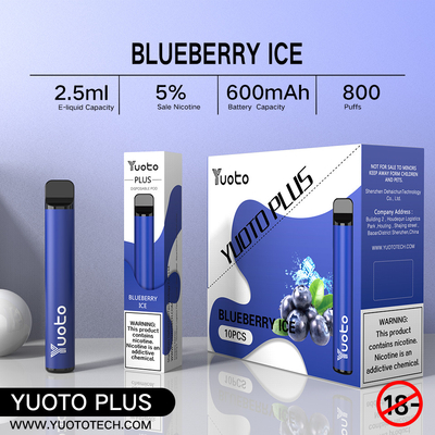 Soplo disponible 3.5V del más 800 de Yuoto de la original de Vape el 100% del Cig de 7W-12W E