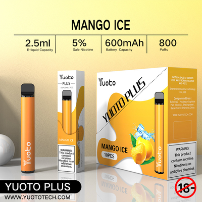 Yuoto más 800 la fresa mezclada de la frambuesa del arándano del sabor del cigarrillo 32g 11 de los soplos E