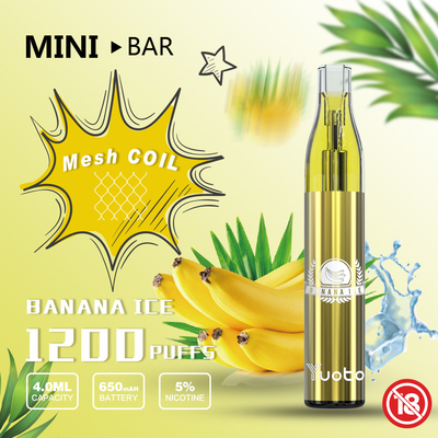 el cigarrillo disponible Vape de 4ml E encierra el soplo 1200 con la batería 650mah