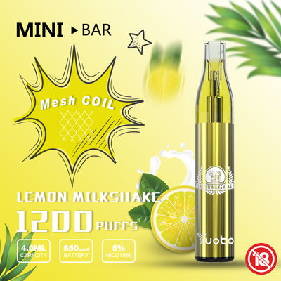 el cigarrillo disponible Vape de 4ml E encierra el soplo 1200 con la batería 650mah