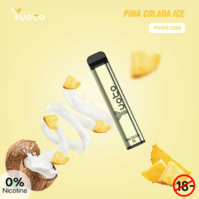 SS304 Yuoto XXL 2500 sopla batería disponible de Vape 1650mAh para relaja la barra del soplo