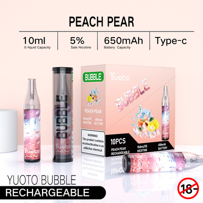 Vape recargable disponible de la bobina de la malla de la burbuja 4000puffs 650 mah 10ml de Yuoto del falvor de la sandía de Australia China