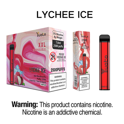 Vaina original del vape de la fábrica de la forma del eliquid del xxl 2500puffs 1200mah 7ml de Yuoto del yuoto del yuotovape disponible cuadrado del vape en China