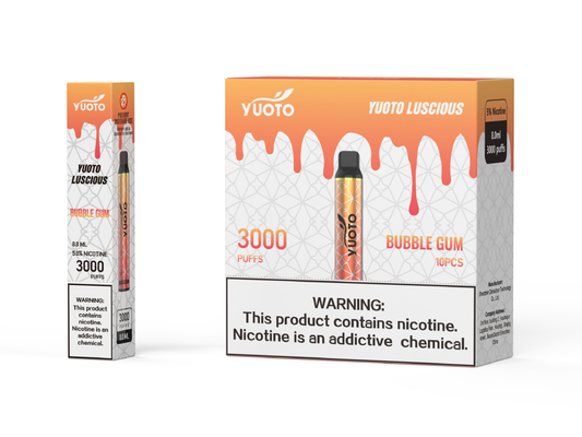 Vaina original del vape de la fábrica 3000puffs 1350mah 8ml del eliquid de Yuoto del yuoto del yuotovape disponible delicioso del vape en China