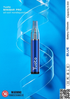 Líquido disponible de encargo del repuesto e de Vapes 4ml del minibar de Yuoto