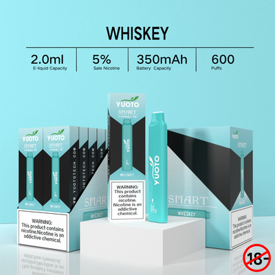 El sistema disponible Yuoto Smart 600 de la vaina sopla los sabores del total 12 de la barra 350 MAh