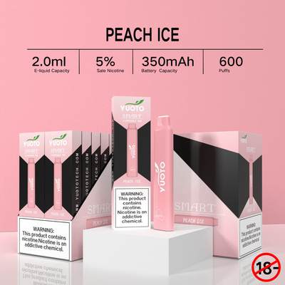 1pack/23g Yuoto 600 sopla hielo disponible del rosa del sistema de la vaina de los sabores de Vape 12
