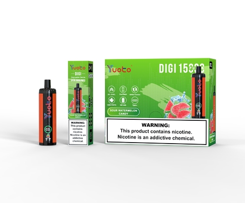 Yuoto DIGI 15000 Puffs doble malla bobina duradera Vapor desechable