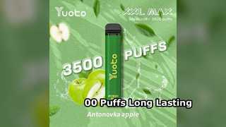 Sabores del dispositivo Yuoto XXL MAX 00 Puffs